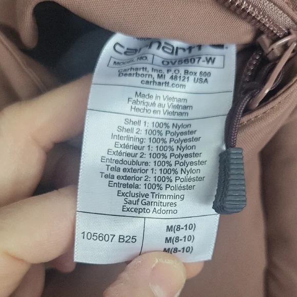 Carhartt Women's Montana Insulated Reversible Puffer Vest Size Medium Nutmeg - Picture 9 of 10
